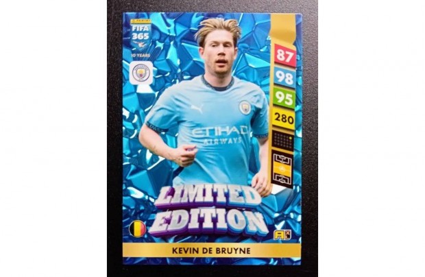 Kevin De Bruyne Manchester City Limited Edition focis krtya FIFA 2025