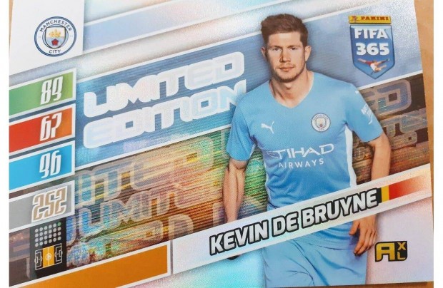 Kevin De Bruyne Manchester City XXL Limited focis krtya Panini 2022