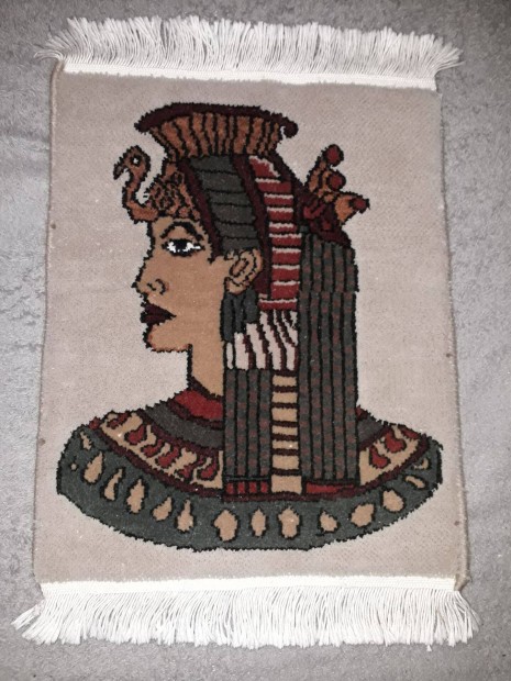 Kzi csomzs egyiptomi kis sznyeg (49x33 cm) Nefertiti