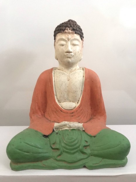 Kzzel festett 15cm-s indiai Buddha szobor elad 