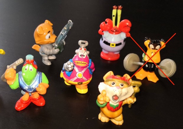 Kzzel festett kinder figurk: Rk r, macska, kutya, stb