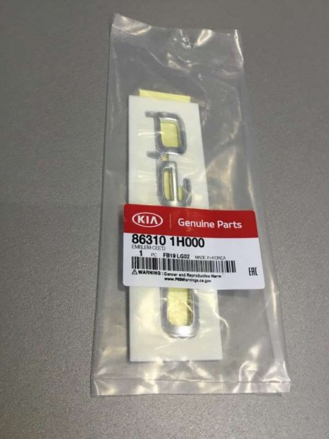 Kia Ceed ED embléma hátsó felírat 863101H000