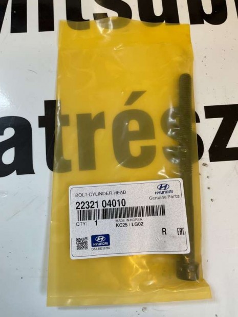 Kia Hyundai 1.0 T-GDI hengerfej csavar 2232104010