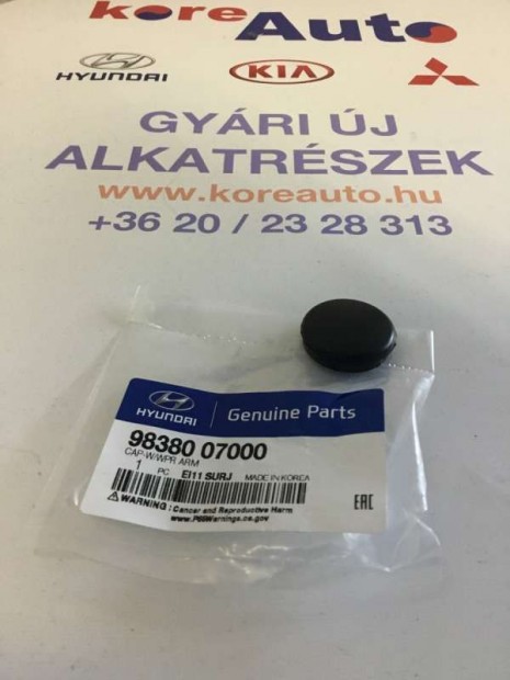 Kia Hyundai ablaktörlő csavar takaró kupak 9838007000
