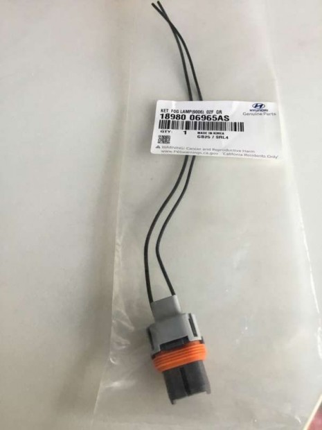 Kia Hyundai ködfényszóró csatlakozó 189800695AS