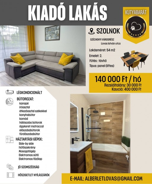 Kiadó Lakás - Szolnok, Lovas István Utca