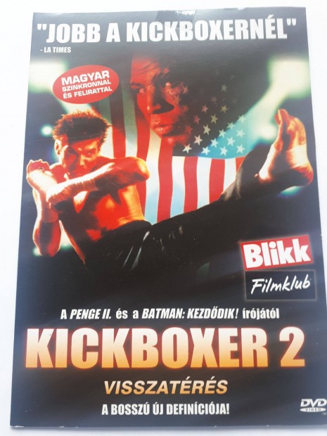 Kickboxer 2. - paprtokos DVD (posta 255 Ft)