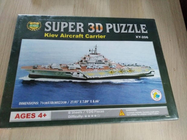 Kiev Aircraft Carrier / Super 3D Puzzle (Bontatlan)