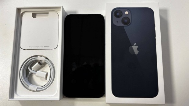 Kifogstalan llapot iphone 13 256Gb Midnight elad