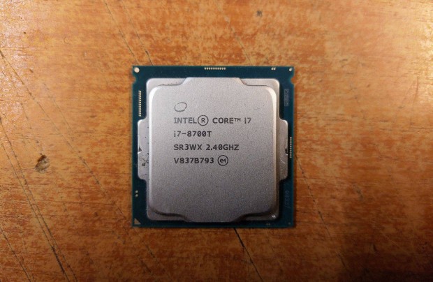 Kifogyaszts 8.gen core i7 8700T CPU lerazs! Akci!