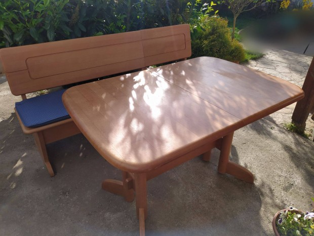 Kihzhat tkezasztal asztal + pad fa