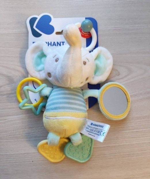 Kikka BOO Elephant Time fejlesztő játék babajáték plüss Új