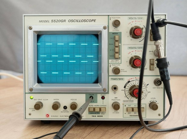 Kikusui 5520 2x20MHz oscilloscope, oszcilloszkp