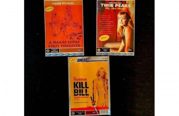Kill Bill, Twin Peaks, A magas szőke férfi, 3 DVD egyben