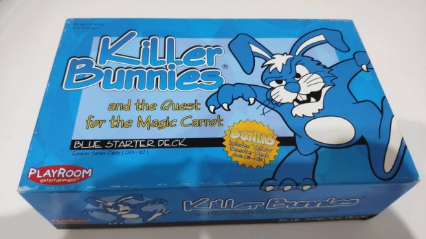 Killer Bunnies and the quest for the magic carrot blue + yellow deck