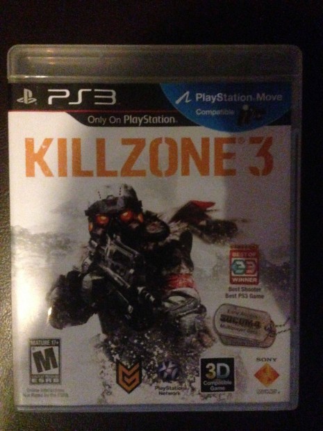 Killzone 3 ps3 jtk,elad,csere is