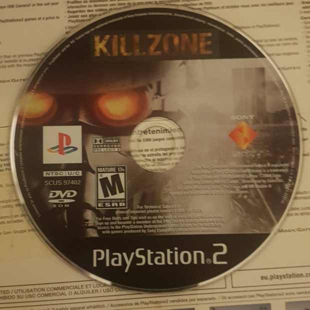 Killzone NTSC U/C Playstation 2 eredeti lemez elad