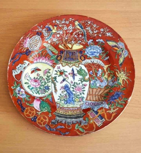 Knai Oriental Objects D'Art Made in Macau porceln dsztl