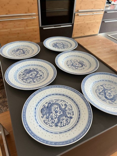 Kinai rizsmint�s porcel�n teljes k�szlet