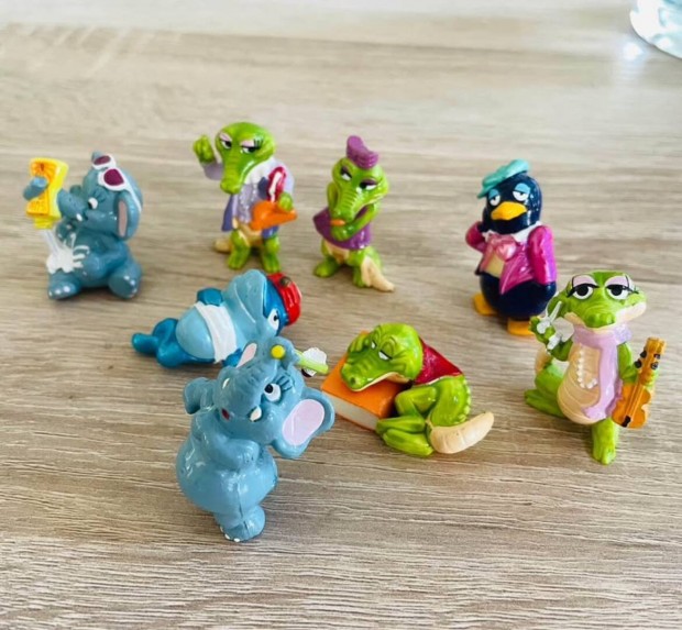 Kinder figurk (Happy Hippos, krokodil, pingvin, cpa )