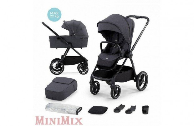 Kinderkraft Nea 2 funkcis babakocsi Dark Grey