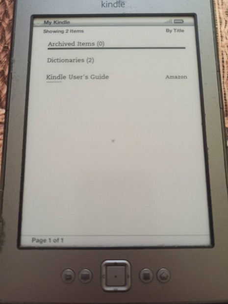 Kindle 4 ebook olvas