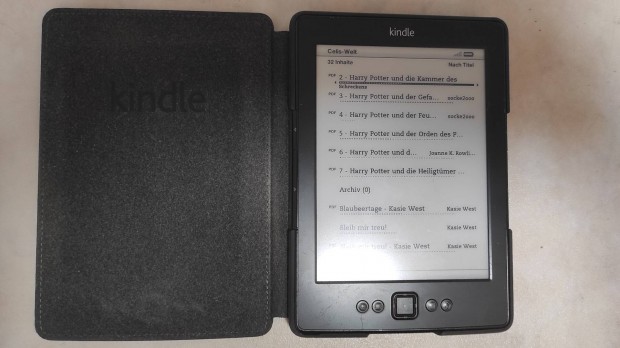 Kindle Amazon 4 ebook olvasó+Tok