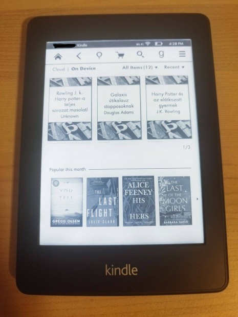 Kindle Paperwhite 1 WiFi ebook, e-book olvas vilgtssal elad