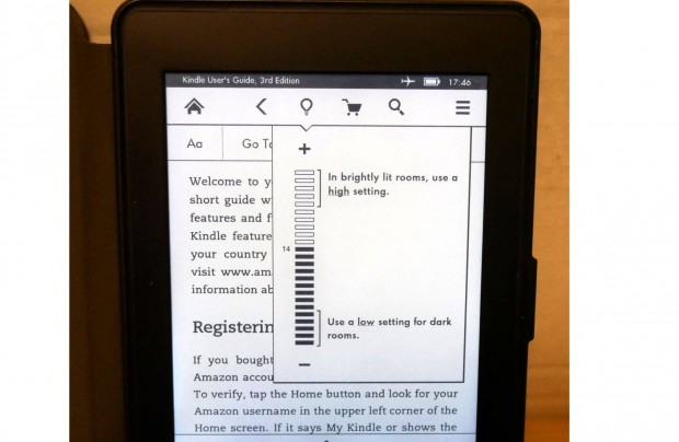 Kindle Paperwhite e-book olvas smart ebook tokkal