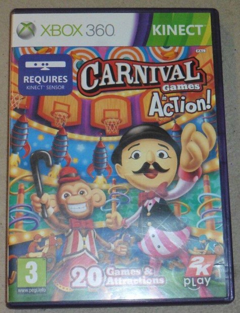 Kinect Carnival In Action (20db cirkuszi jtk) Gyri Xbox 360 Jtk