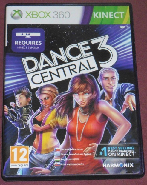 Kinect Dance Central 3. Gyri Xbox 360 Jtk akr flron