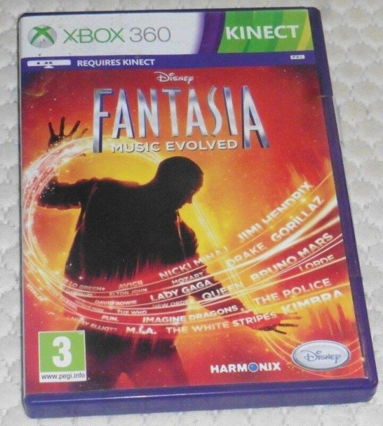 Kinect Disney Fantasia Music Evolved (Tncos) Gyri Xbox 360 Jtk