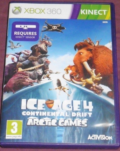 Kinect Ice Age 4. (Jgkorszak) Gyri Xbox 360 Jtk Akr Flron