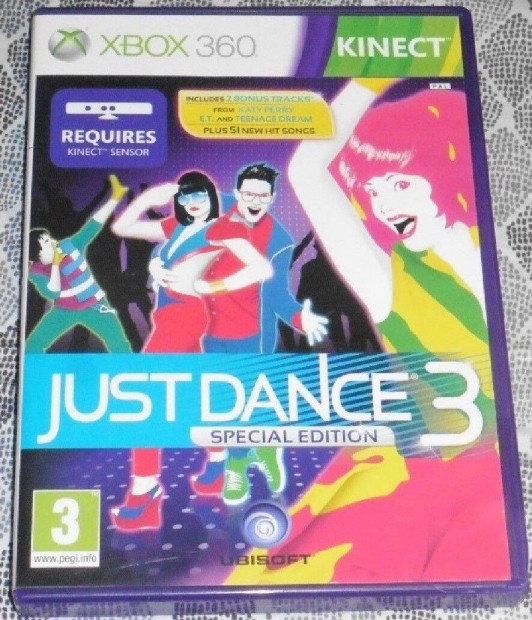 Kinect Just Dance 3. Gyri Xbox 360 Jtk, Akr flron