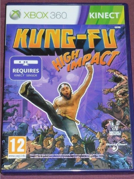 Kinect Kung-Fu High Impact (verekeds) Gyri Xbox 360 Jtk Akr
