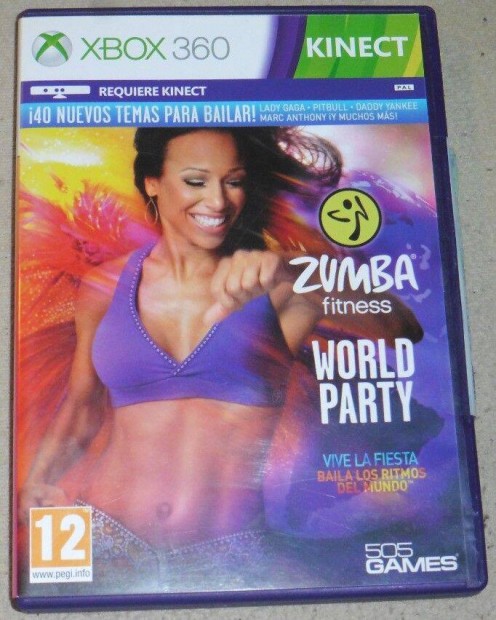 Kinect Zumba Fitness 4. World Party (Fitness) Gyri Xbox 360 Jtk