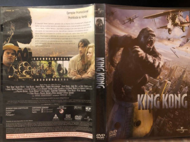 King Kong (angol nyelv, karcmentes, Adrien Brody) DVD