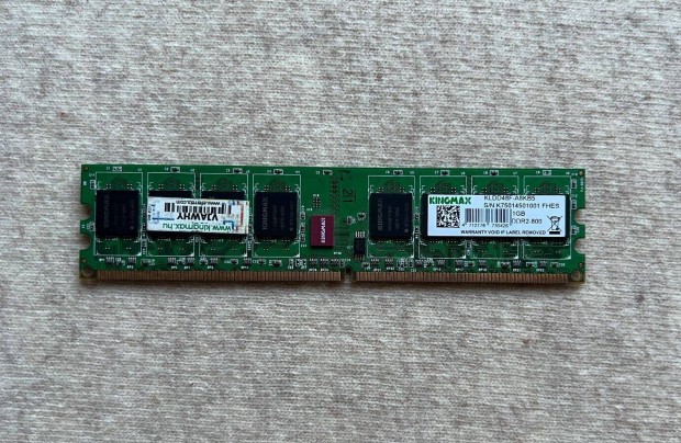 Kingmax 1GB DDR2 800Mhz hasznlt memria krtya