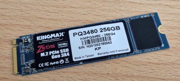 Kingmax 256GB Nvme SSD PQ3480