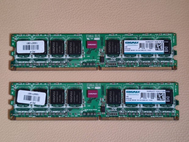 Kingmax 2x1Gb DDR2-800 memria