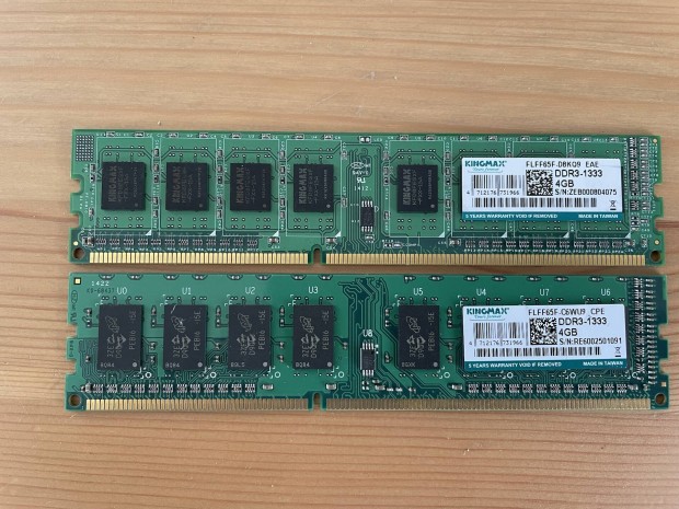 Kingmax 2x 4GB DDR3 1333MHz PC RAM memria