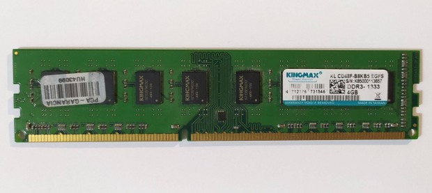 Kingmax 4GB DDR3 1333MHz cl9 memria (Egfs)