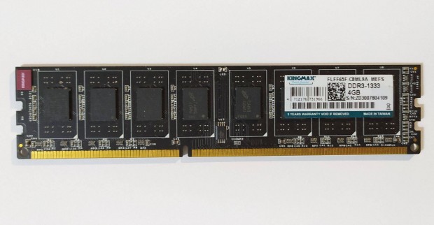 Kingmax 4GB DDR3 1333MHz cl9 memria (MEFS)