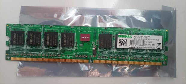 Kingmax DDR2 667Mhz 512Mb memria elad