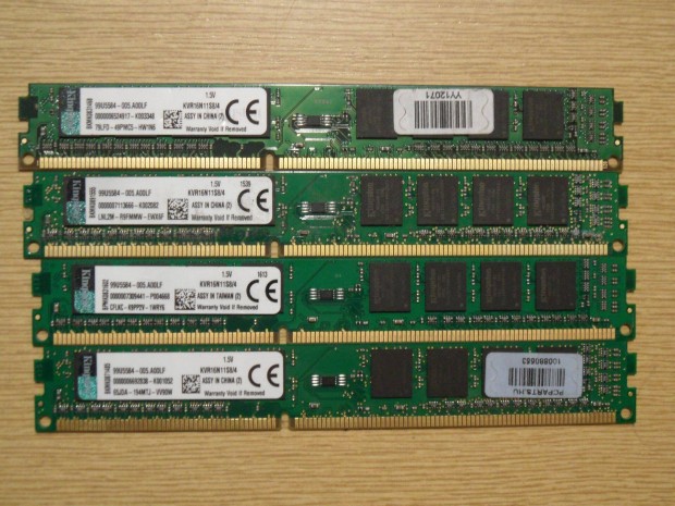 Kingston 16GB / 1600Mhz (4X 4GB) DDR3 memria KIT