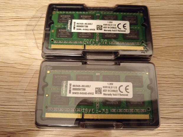 Kingston 16Gb (2x8Gb) DDR3L 1,35V 1600mhz laptop memrik Kvr16LS11/8