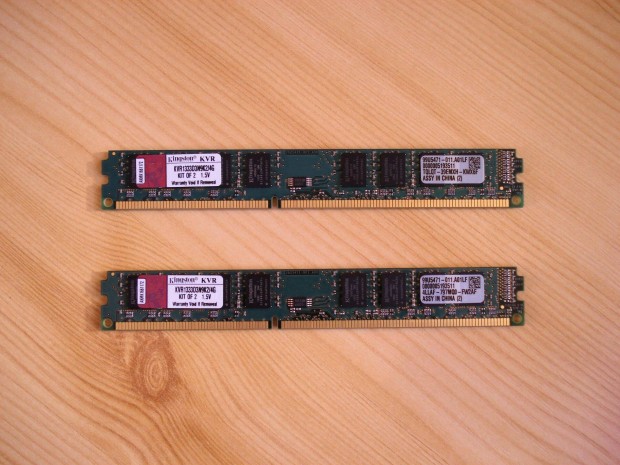 Kingston 2x2GB DDR3 1333MHz Kvr1333D3N9K2/4G memria kit