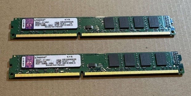 Kingston 2x4Gb DDR3-1333 alacsony memria KIT elad