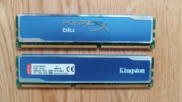 Kingston 2x8GB DDR3 1600MHz hyperx kit memria (16GB)