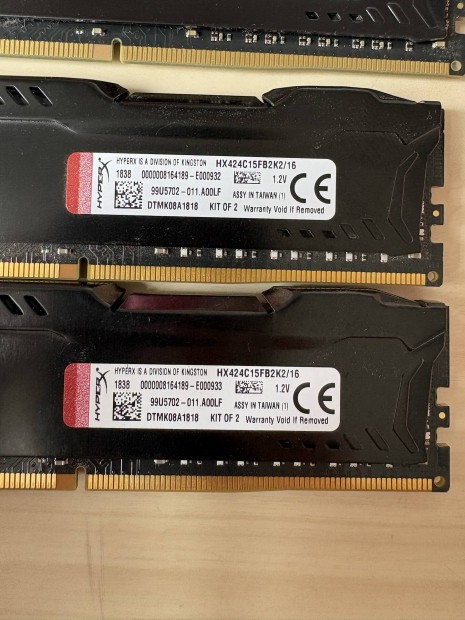 Kingston 2x8gb ddr4 2400mhz ram